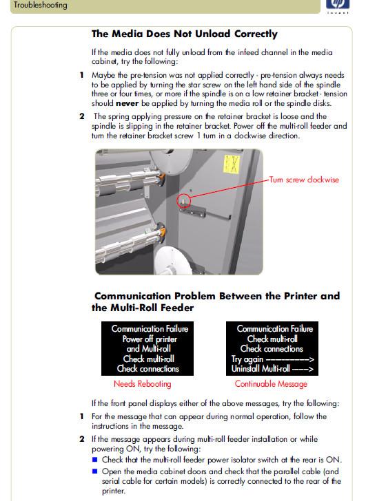 HP Designjet 1000 Multi Roll Service Manual-3